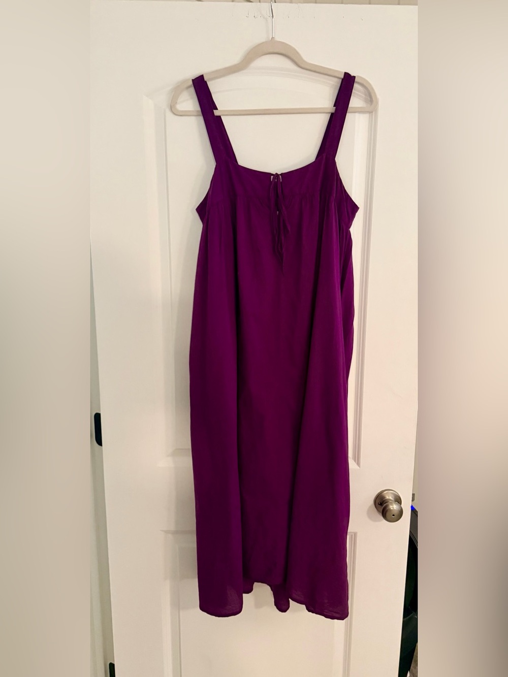 NATURAL LIFE Plum Midi Sundress with Tie Detail